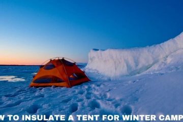 red tent in snow means insulating tent in winter camping