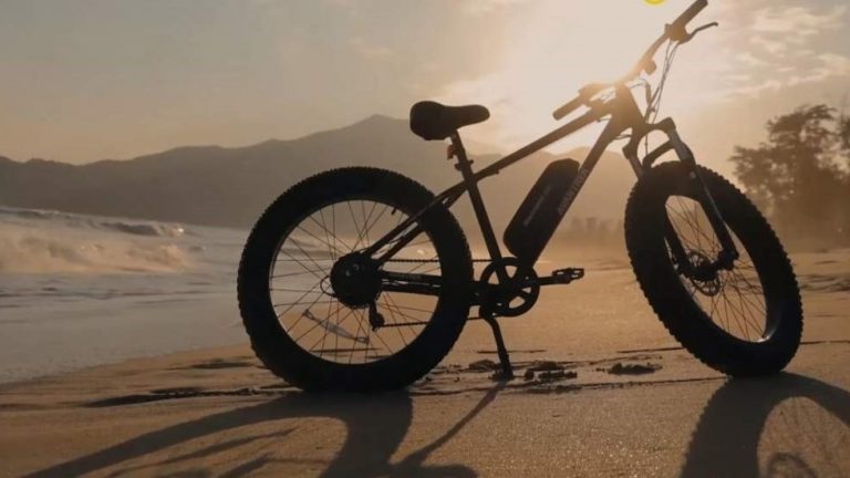 An Expensive Electric Bike on Beach