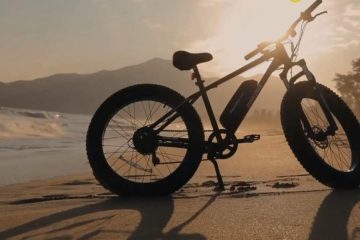 An Expensive Electric Bike on Beach